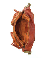 Load image into Gallery viewer, BZNA Bag Gesa Cognac Umhängetasche Designer Clutch Ledertasche Schultertasche - B Z N A
