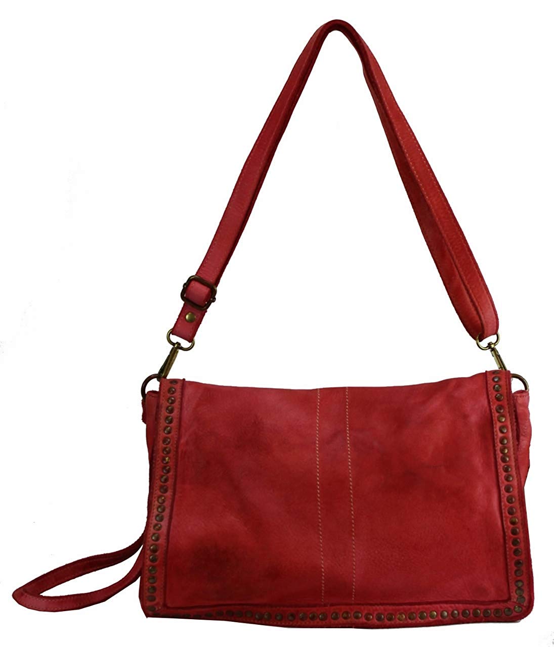 BZNA Bag Gil Rot rosso Italy Designer Clutch Umhängetasche Damen Handtasche Schultertasche Tasche Leder Shopper Neu - B Z N A