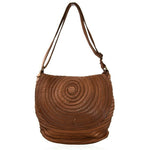 Load image into Gallery viewer, BZNA Bag Hazel Cognac Italy Designer Beutel Umhängetasche Damen Handtasche Leder - B Z N A
