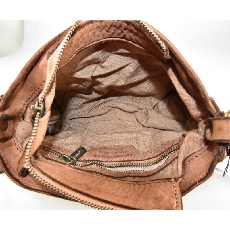 BZNA Bag Jola cognac italy Designer Leder Schulter Ledertasche Umhänge Tasche - B Z N A