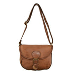 Load image into Gallery viewer, BZNA Bag Jola cognac italy Designer Leder Schulter Ledertasche Umhänge Tasche - B Z N A
