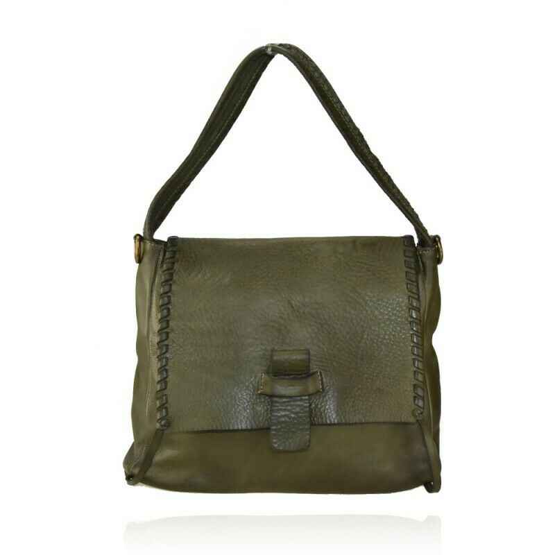 BZNA Bag Karina Grün Italy Designer Messenger Damen Handtasche Schultertasche