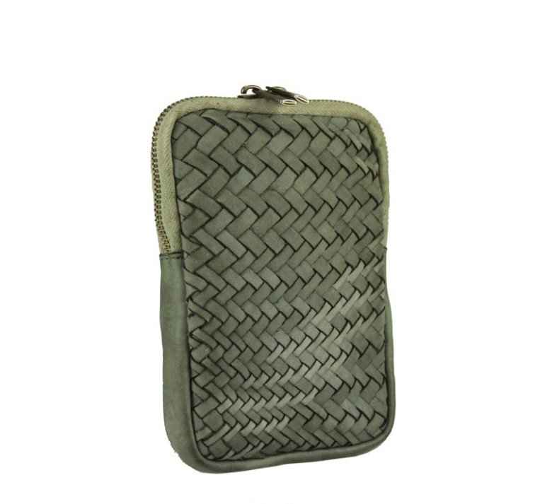 BZNA Bag Kate Grün italy Designer mobile Handytasche Ledertasche Umhängetasche