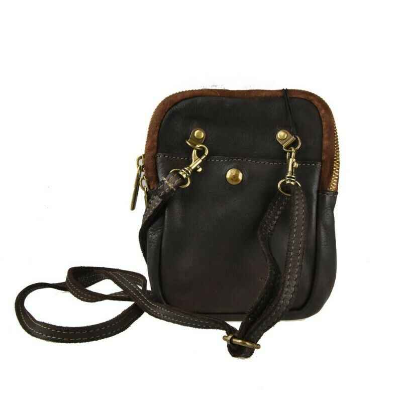 BZNA Bag Kate Taupe italy Designer mobile Handytasche Ledertasche Umhängetasche