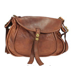 Load image into Gallery viewer, BZNA Bag Kiara cognac italy Designer Leder Schulter Ledertasche Umhänge Tasche - B Z N A
