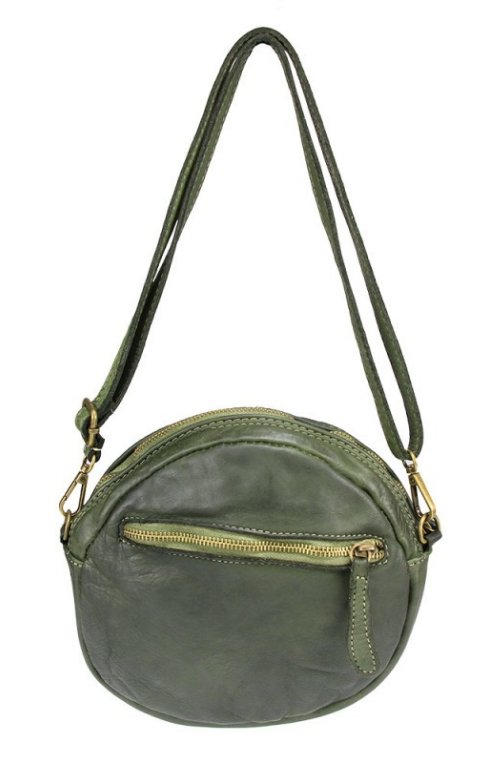 BZNA Bag Krista Grün Italy Designer Beutel Umhängetasche Damen Handtasche - B Z N A