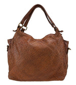 Load image into Gallery viewer, BZNA Bag Lea cognac Lederfarben Italy Designer Damen Handtasche Schultertasche - B Z N A
