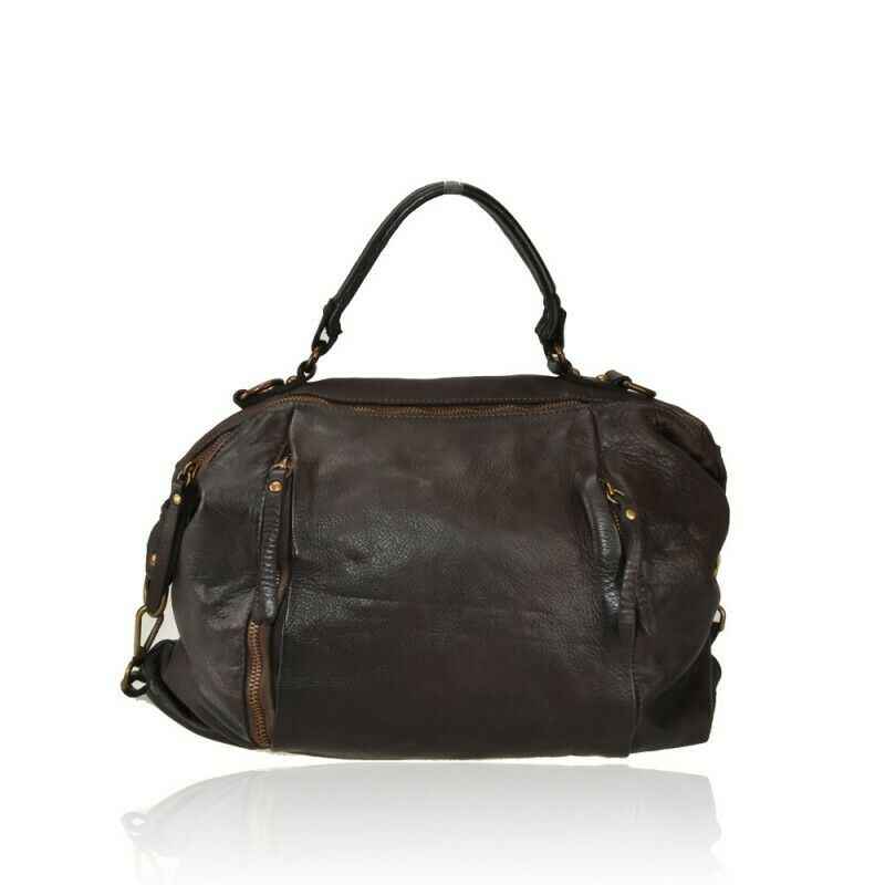 BZNA Bag Lia Braun Italy Designer Messenger Damen Handtasche Schultertasche