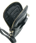 Load image into Gallery viewer, BZNA Bag Lilja Black Designer mobile Handytasche Ledertasche Umhängetasche - B Z N A
