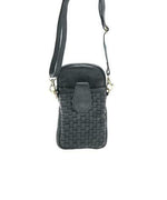 Load image into Gallery viewer, BZNA Bag Lilja Black Designer mobile Handytasche Ledertasche Umhängetasche - B Z N A
