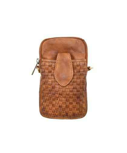 BZNA Bag Lilja Cognac Designer mobile Handytasche Ledertasche Umhängetasche