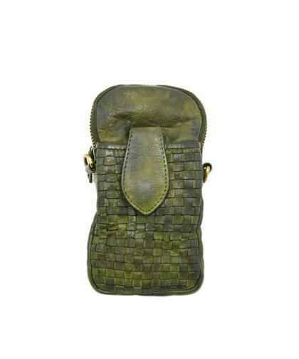BZNA Bag Lilja Grün Designer mobile Handytasche Ledertasche Umhängetasche