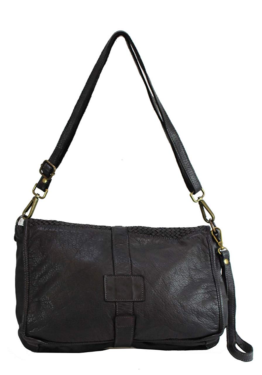 BZNA Bag Lola Schwarz nero Italy Designer Clutch Umhängetasche Damen Handtasche Schultertasche Tasche Leder Shopper Neu - B Z N A