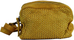 Load image into Gallery viewer, BZNA Bag Lucy Gelb Yellow Italy Designer Clutch Braided Ledertasche Umhängetasche Damen Handtasche Schultertasche Tasche Leder Shopper Neu - B Z N A
