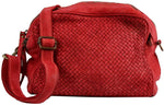 Load image into Gallery viewer, BZNA Bag Lucy Rot rosso Italy Designer Clutch Braided Ledertasche Umhängetasche Damen Handtasche Schultertasche Tasche Leder Shopper Neu - B Z N A
