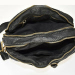 Load image into Gallery viewer, BZNA Bag Lucy Schwarz Italy Designer Clutch Braided Ledertasche Umhängetasche - B Z N A
