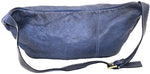 Load image into Gallery viewer, BZNA Bag Luigi blau Italy Designer Gürteltasche Bauchtasche Fanny Bag Umhängetasche Schultertasche Tasche Leder Shopper Neu - B Z N A
