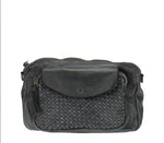 Load image into Gallery viewer, BZNA Bag Macy Grau Italy Designer Clutch Braided Ledertasche Umhängetasche - B Z N A
