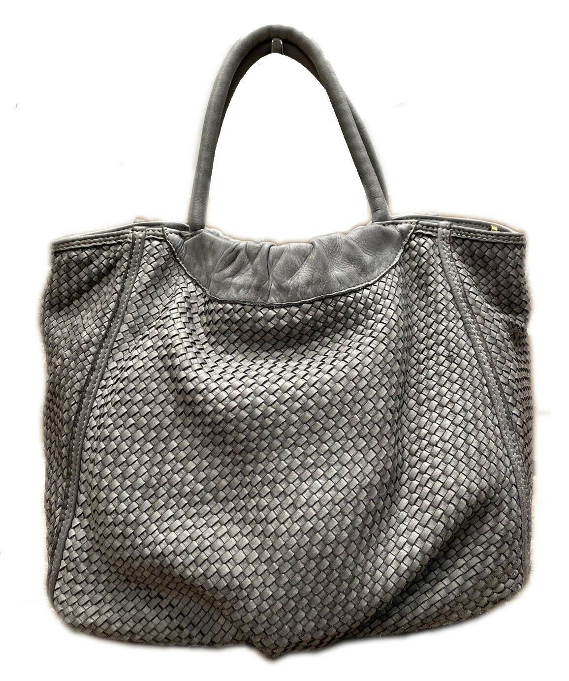 BZNA Bag Madita Grau Italy Designer Damen Handtasche Schultertasche Tasche - B Z N A