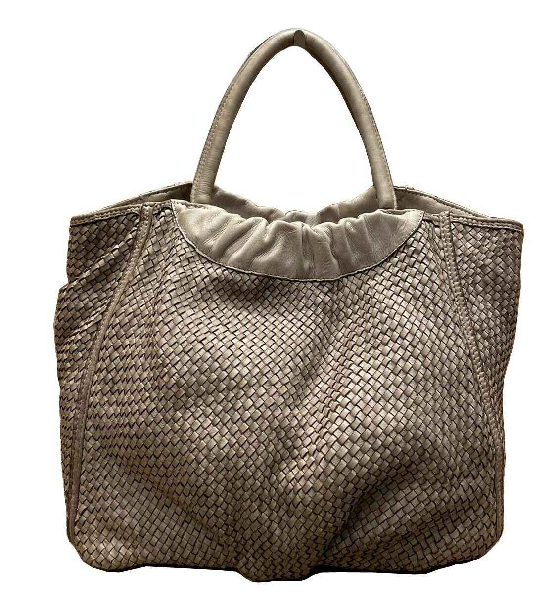 BZNA Bag Madita Taupe Italy Designer Shopper Handtasche Schultertasche Tasche