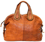 Load image into Gallery viewer, BZNA Bag Madrid cognac Italy Designer Damen Handtasche Schultertasche Tasche Leder Shopper Neu - B Z N A
