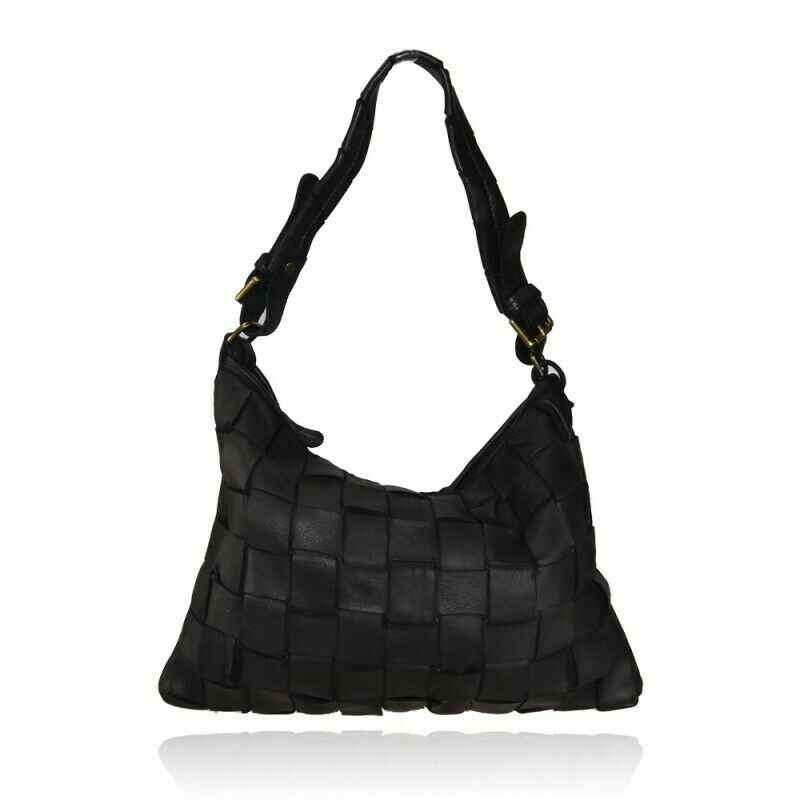 BZNA Bag Majvi Schwarz Italy Designer Damen Handtasche Schultertasche Tasche