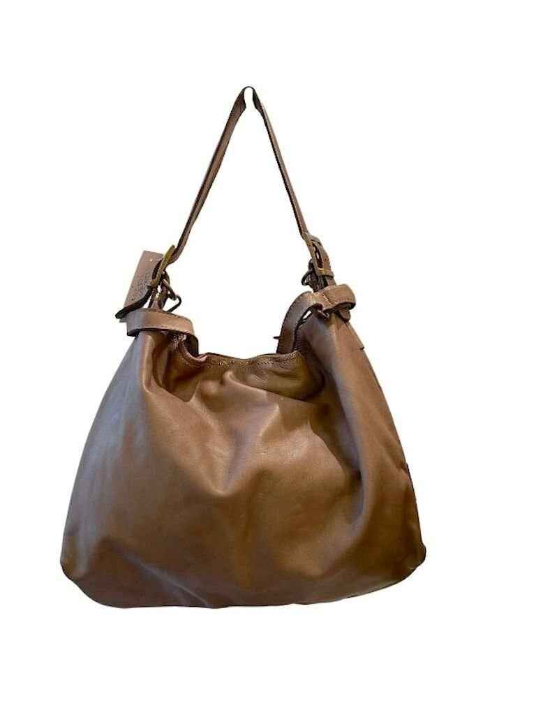 BZNA Bag Majvi Taupe Italy Designer Damen Handtasche Schultertasche Tasche