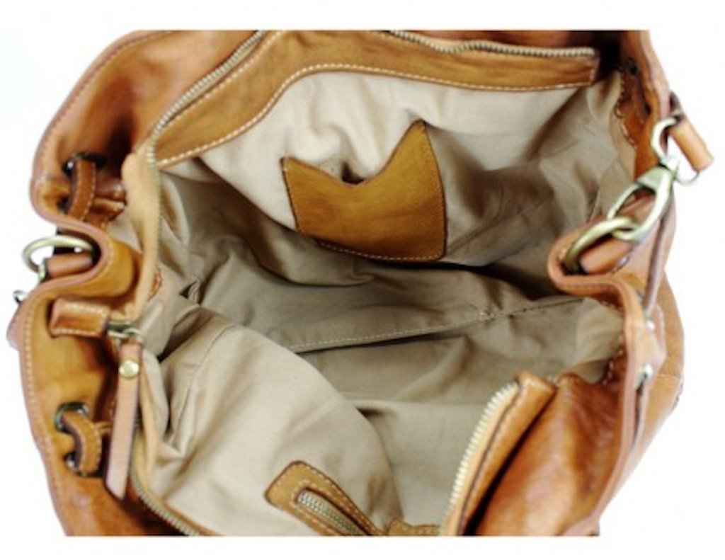 BZNA Bag Malva Grün verde vintage Italy Designer Business Damen Handtasche Leder