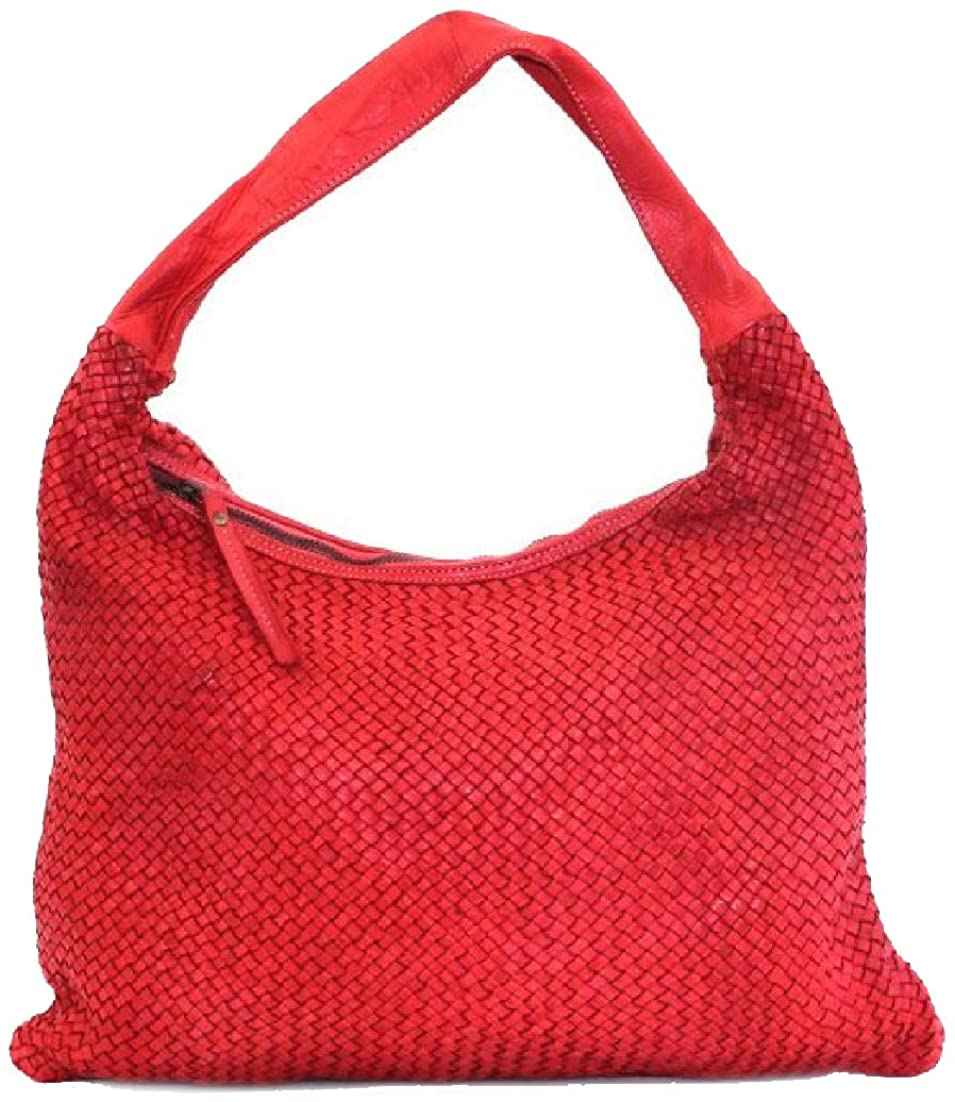 BZNA Bag Mattia Rot Italy Designer Damen Handtasche Schultertasche Tasche Leder Shopper Neu