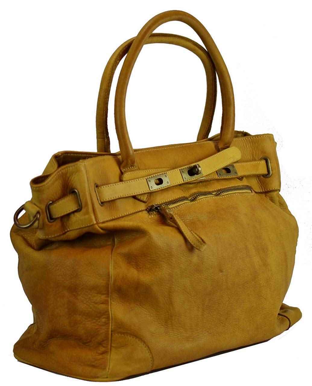 BZNA Bag Mila Pink vintage Italy Designer Business Damen Handtasche Ledertasche Schultertasche Tasche Leder Shopper Neu
