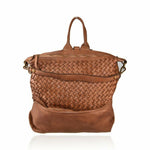 Load image into Gallery viewer, BZNA Bag Mona Cognac Backpacker Designer Rucksack Ledertasche Damenhandtasche - B Z N A
