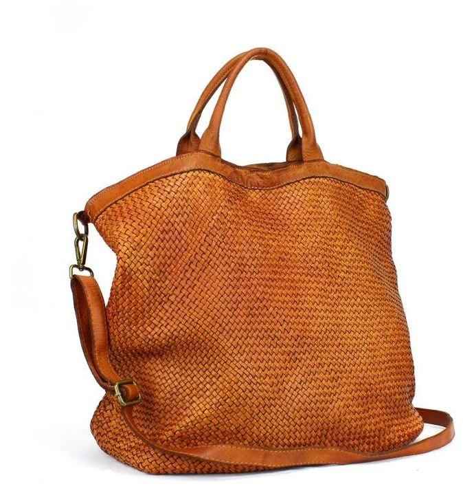 BZNA Bag Naomi cognac Italy Designer Damen Handtasche Tasche Schafsleder Shopper