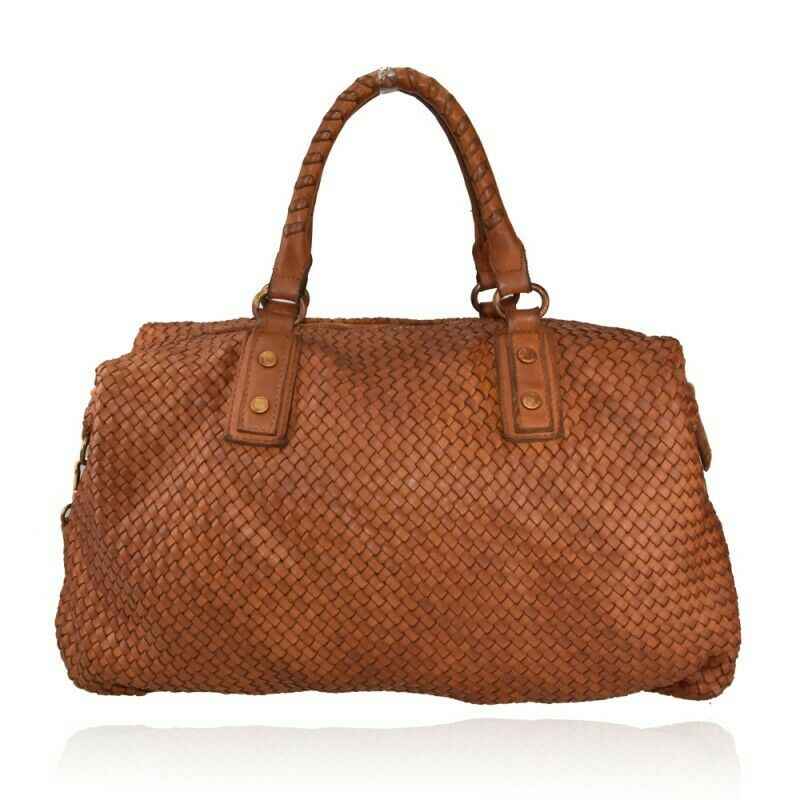 BZNA Bag Olivia Cognac Shopper Tasche Schultertasche Handtasche Designer Leder