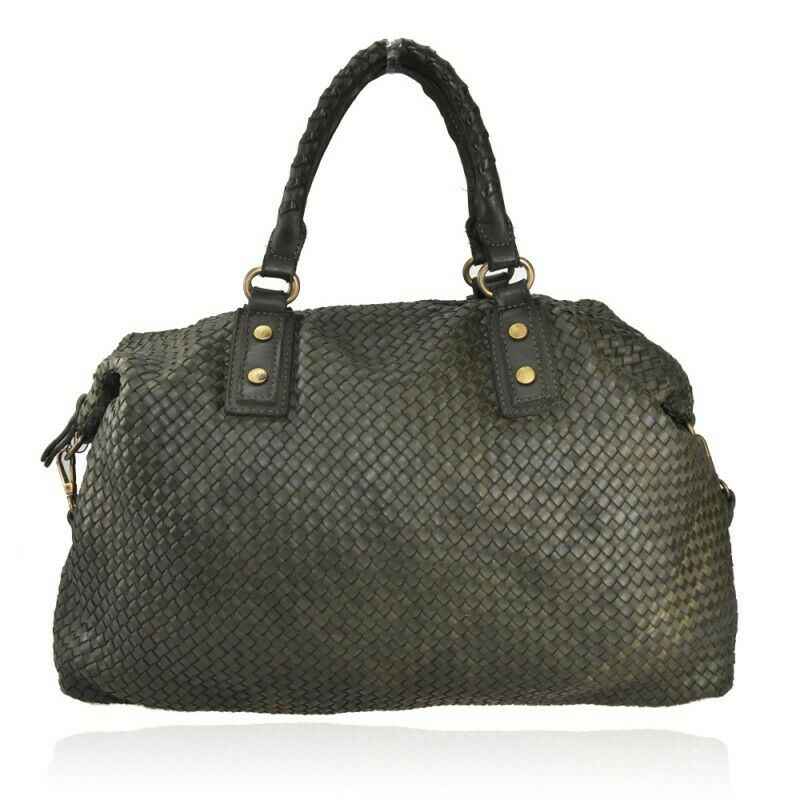 BZNA Bag Olivia Grün Shopper Tasche Schultertasche Handtasche Designer Leder