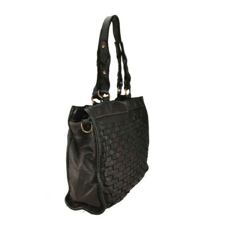 BZNA Bag Paris Cognac Italy Designer Beutel Umhängetasche Damen Handtasche Leder