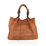 Load image into Gallery viewer, BZNA Bag Patch cognac Designer geflochten Damen Handtasche Schultertasche - B Z N A
