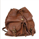 Load image into Gallery viewer, BZNA Bag Petra cognac Backpacker Designer Rucksack Damentasche Schultertasche - B Z N A
