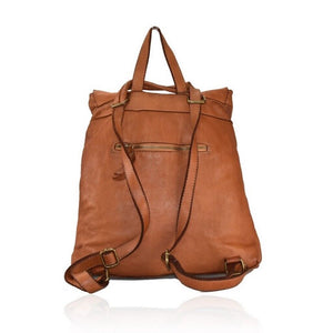 BZNA Bag Piana Cognac braun Italy Rucksack Backpacker Designer Tasche - B Z N A