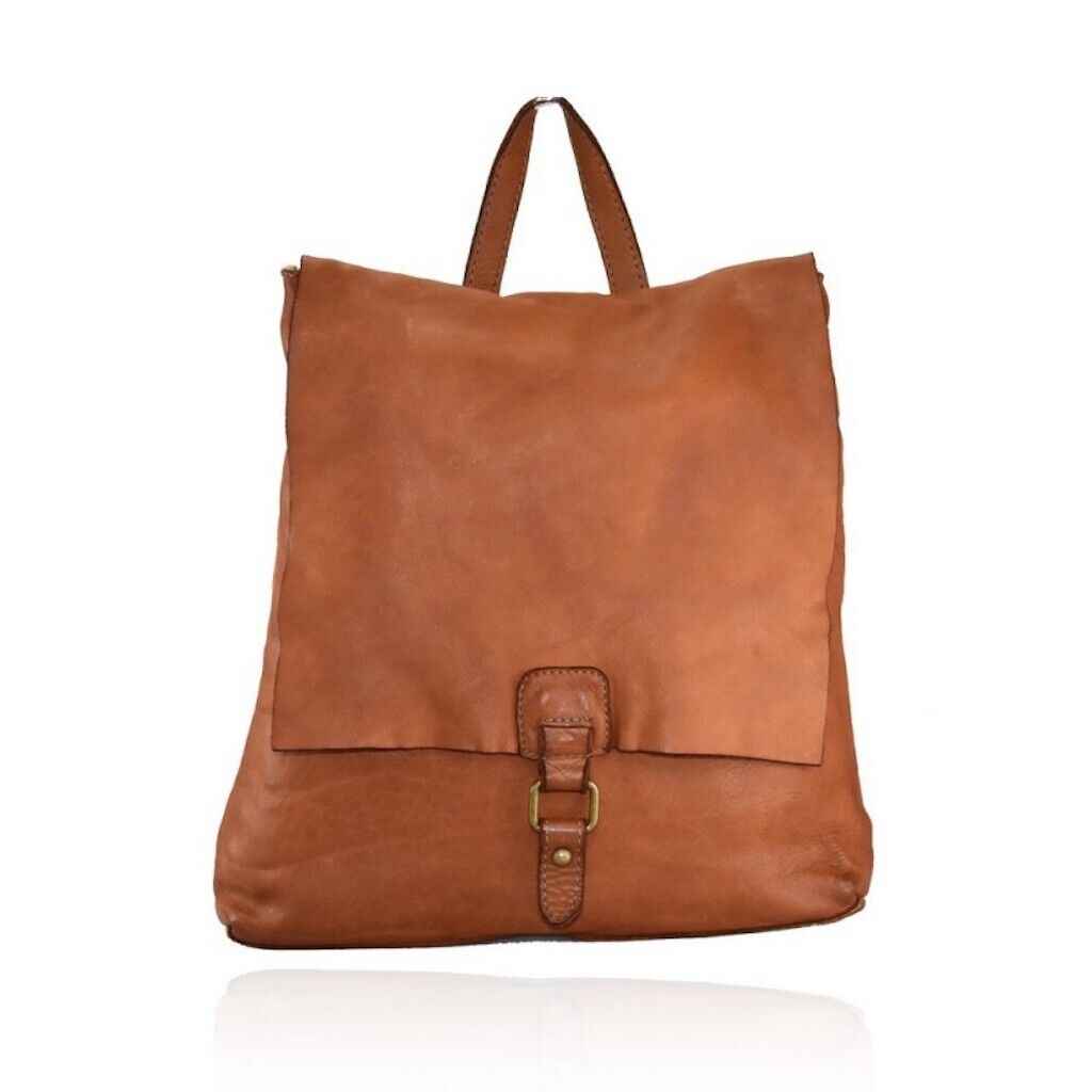BZNA Bag Piana Cognac braun Italy Rucksack Backpacker Designer Tasche