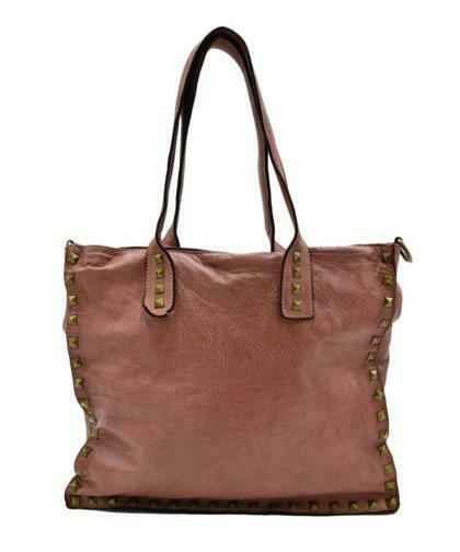 BZNA Bag Pluto Rosa Italy Designer Umhängetasche Damen Handtasche Leder