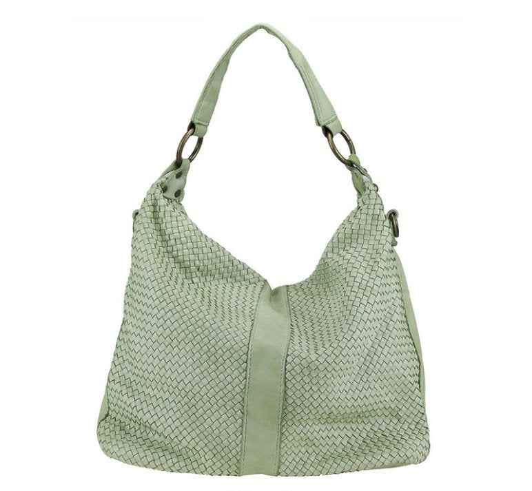 BZNA Bag Reneka Mint Grün Italy Designer Shopper Handtasche Schultertasche Tasche
