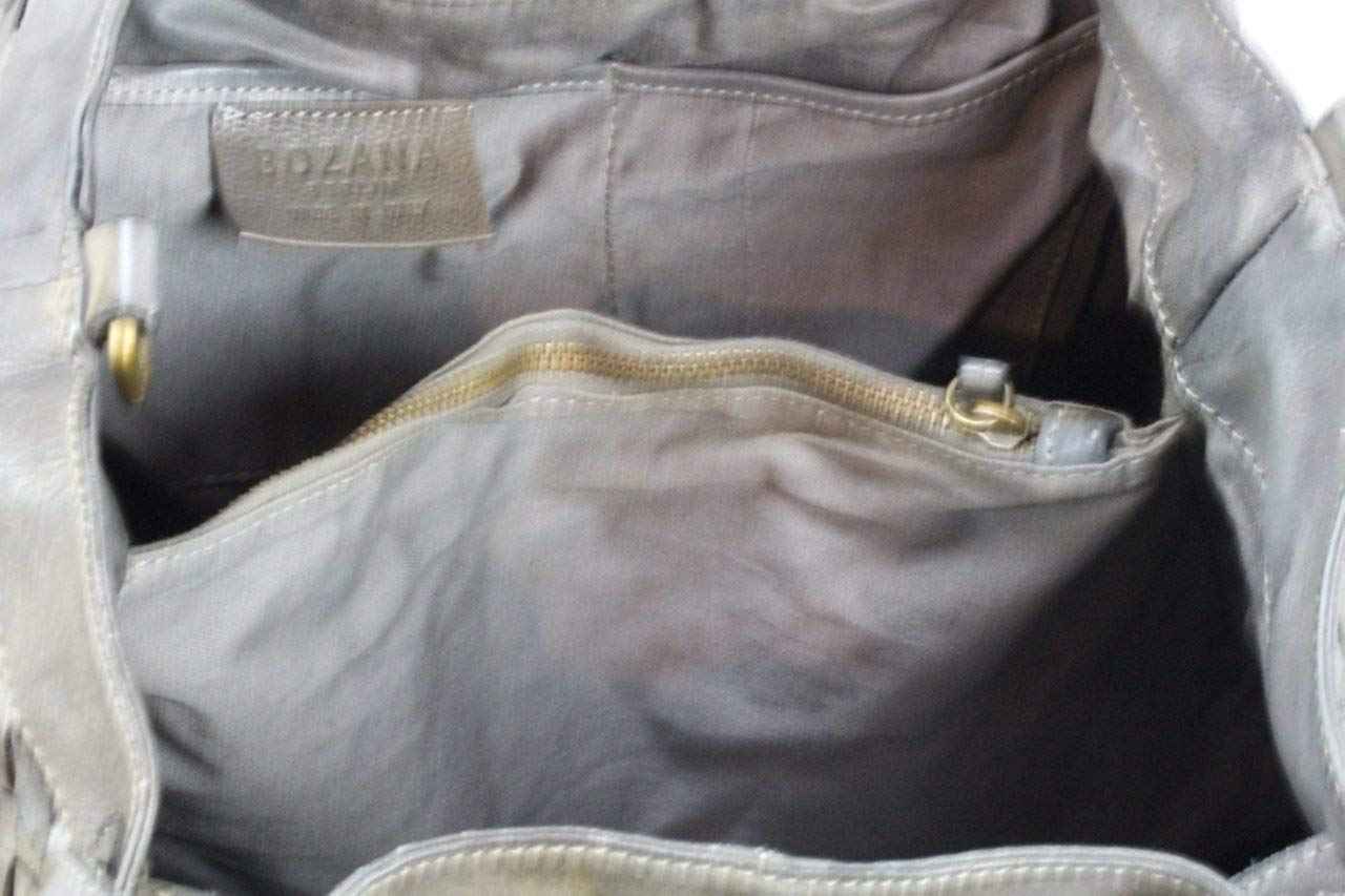 BZNA Bag Rene Grau Italy Designer geflochten Damen Handtasche Schultertasche Tasche Shopper Neu