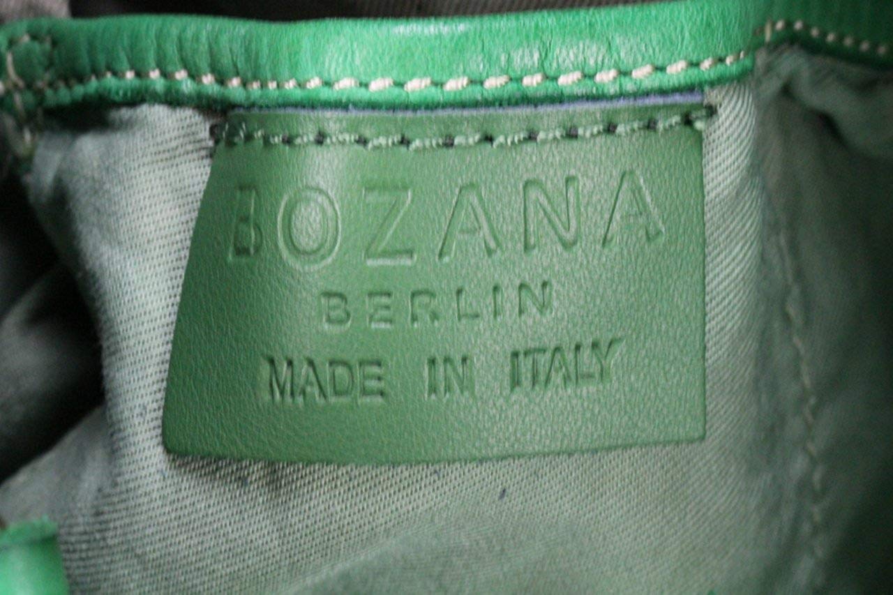 BZNA Bag Rene Grün green Italy Designer geflochten Damen Handtasche Schultertasche Tasche Schafsleder Shopper Neu - B Z N A