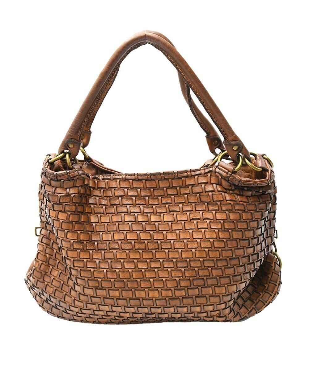 BZNA Bag Riana Cognac Italy Designer Damen Handtasche Schultertasche Tasche