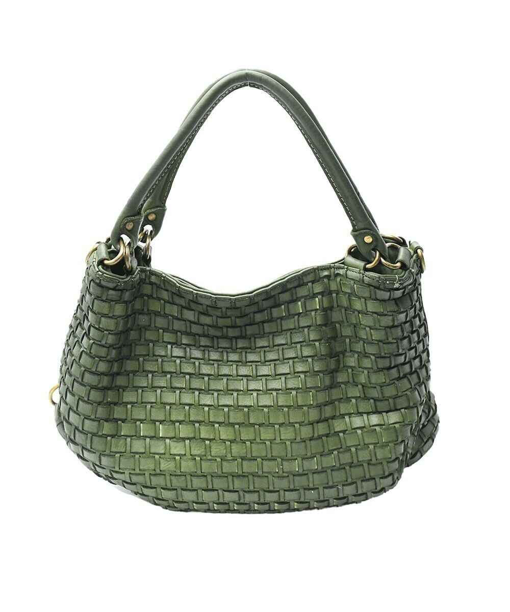 BZNA Bag Riana Grün Italy Designer Damen Handtasche Schultertasche Tasche