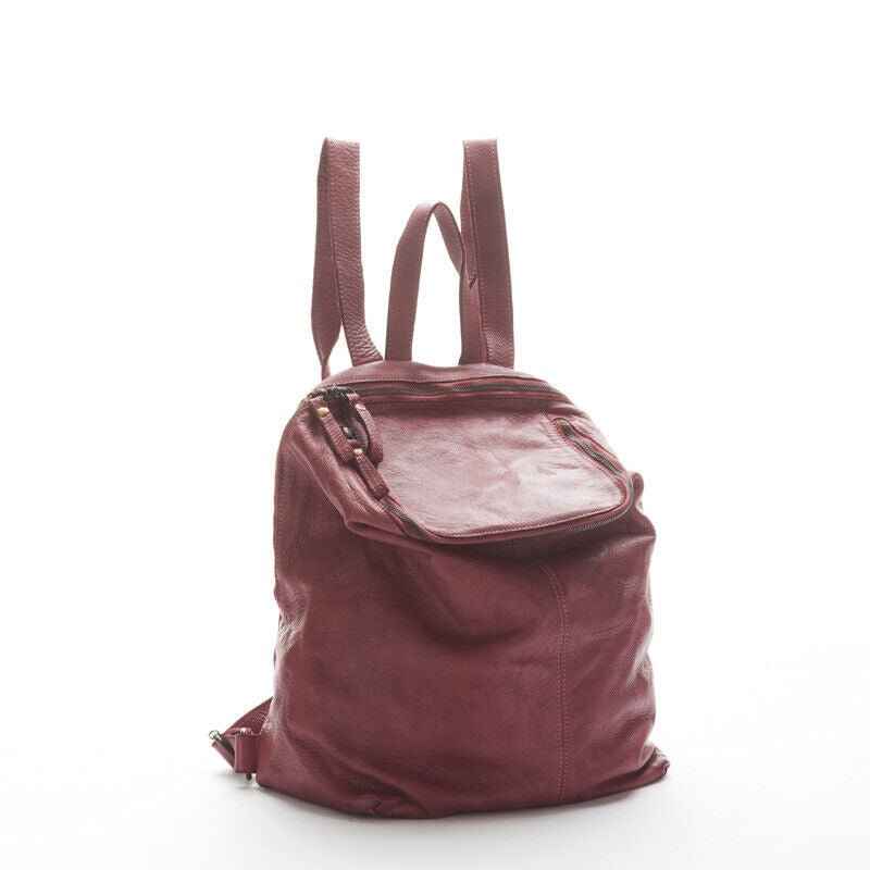 BZNA Bag Richie Bordeaux  Backpacker Designer Rucksack Damenhandtasche Tasche