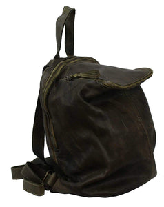 BZNA Bag Richie verde Backpacker Designer Rucksack Damenhandtasche Schultertasche Leder Nappa sheep ItalyNeu - B Z N A