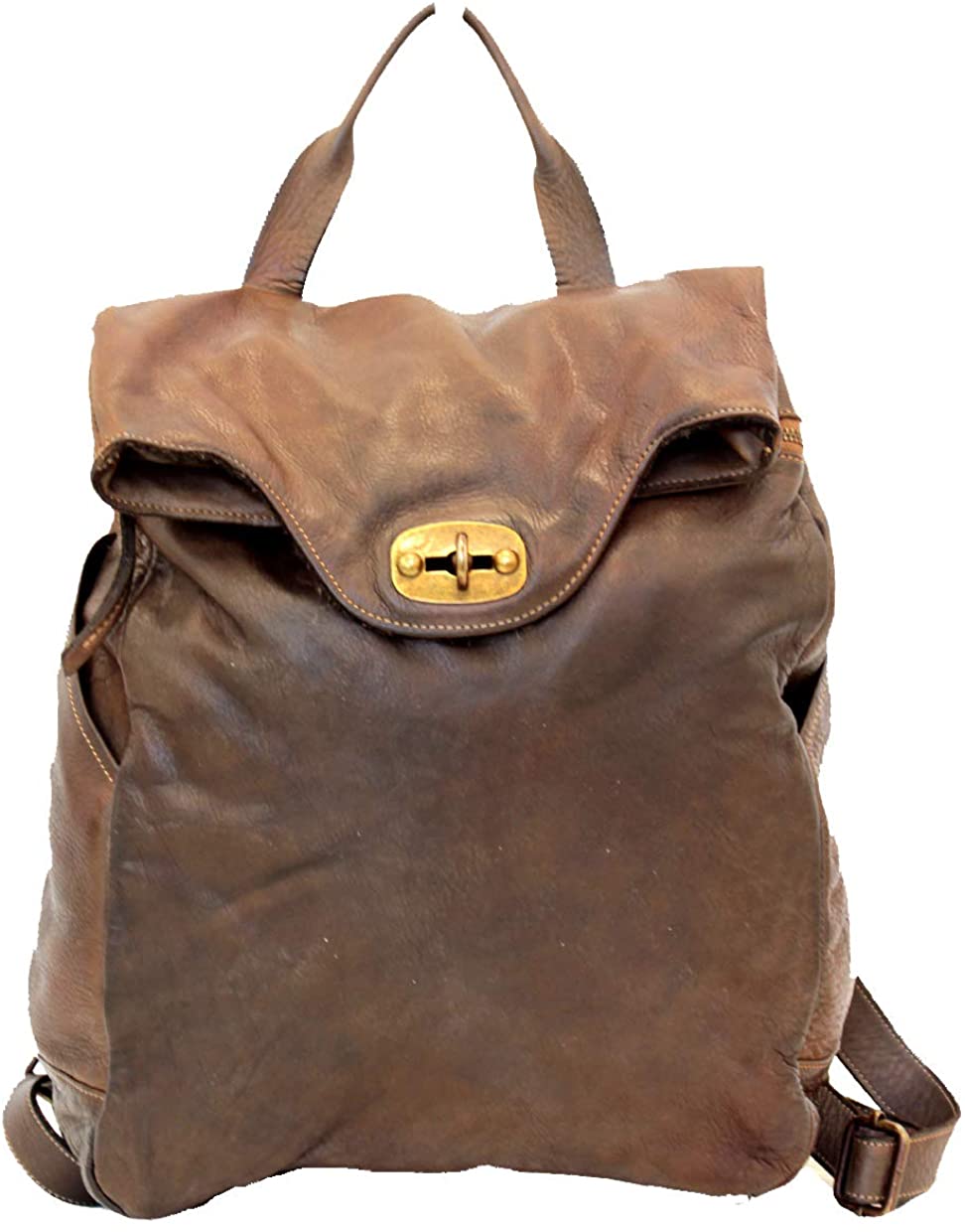BZNA Bag Rinalto Braun moro Italy Rucksack Backpacker Designer Tasche
