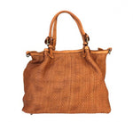 Load image into Gallery viewer, BZNA Bag Ruth Cognac Ledertasche Italy Designer Damen Handtasche Schultertasche - B Z N A
