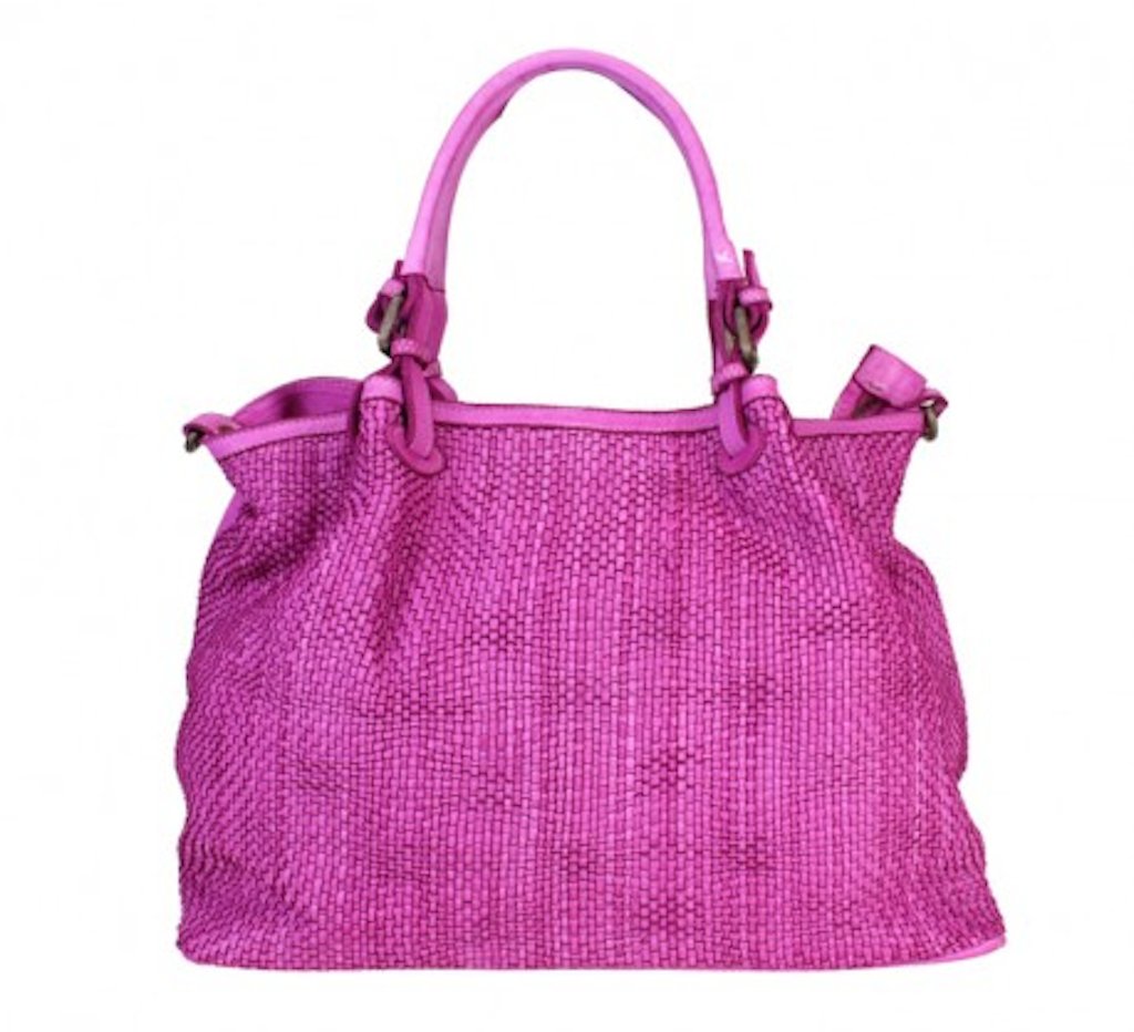 BZNA Bag Ruth Pink Ledertasche Italy Designer Damen Handtasche Schultertasche - B Z N A